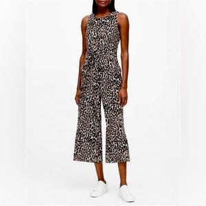 Sold Banana Republic Leopard Print Crop Jumpsuit